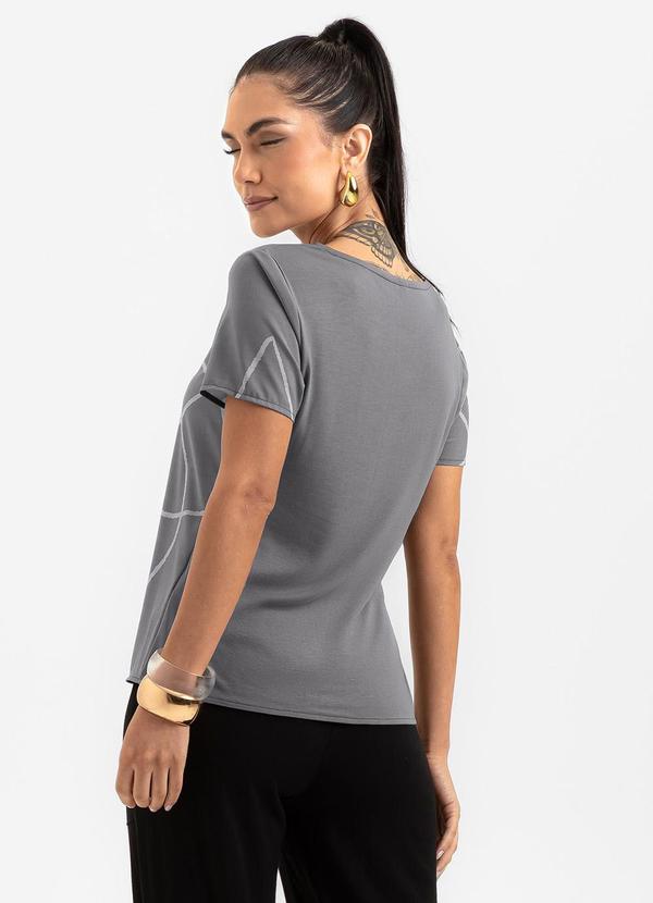 Cativa - Blusa em Misturinha Cinza 2