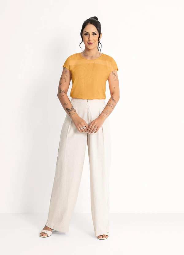 Habana - Blusa em Misturinha Laranja 4