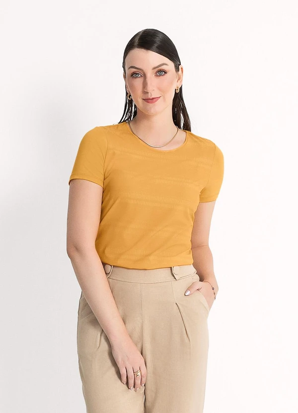 Habana - Blusa em Misturinha Laranja