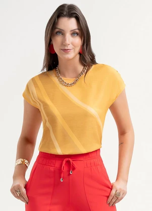 Habana - Blusa em Misturinha Laranja - HABANA