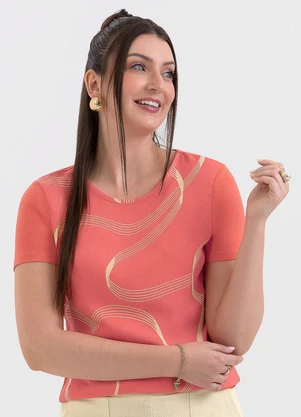 Habana - Blusa em Misturinha Laranja - HABANA