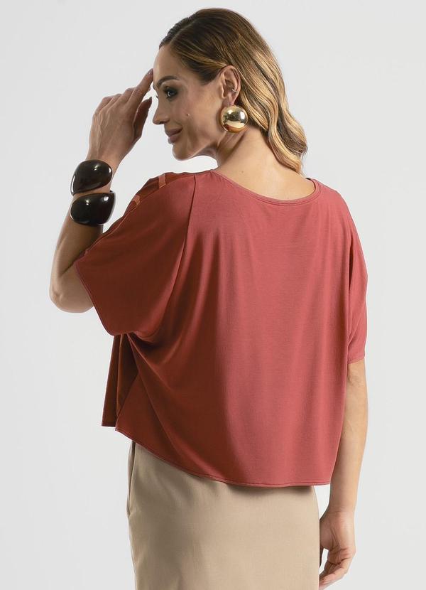 Cativa - Blusa em Misturinha Marrom Escuro 2