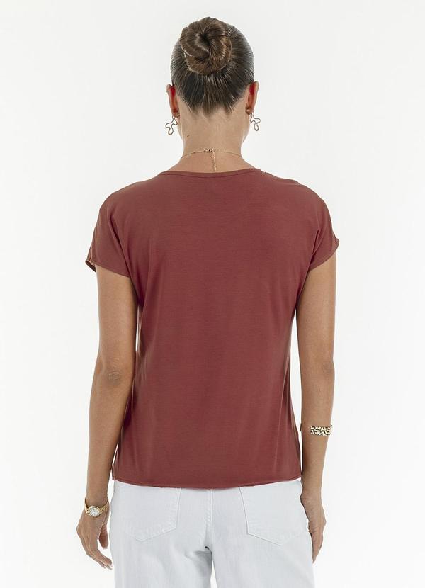 Habana - Blusa em Misturinha Marrom Escuro 2