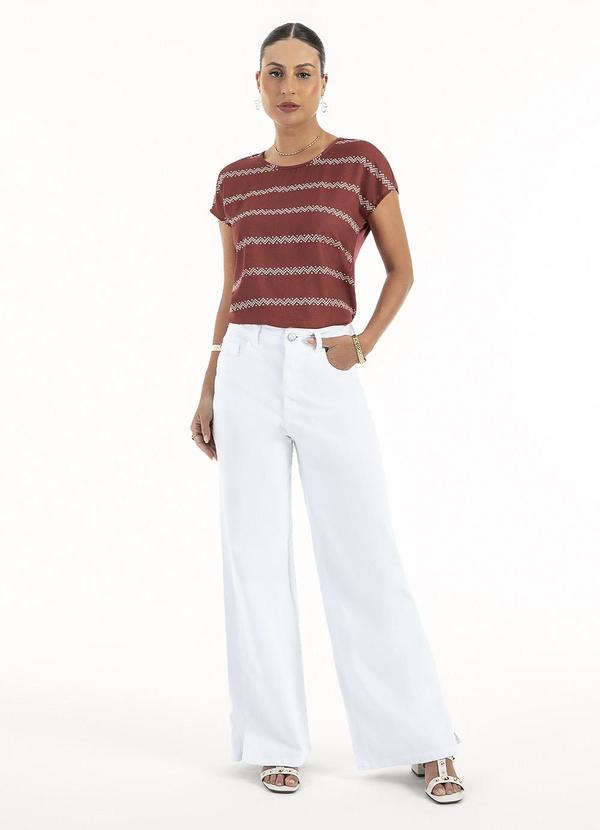 Habana - Blusa em Misturinha Marrom Escuro 3