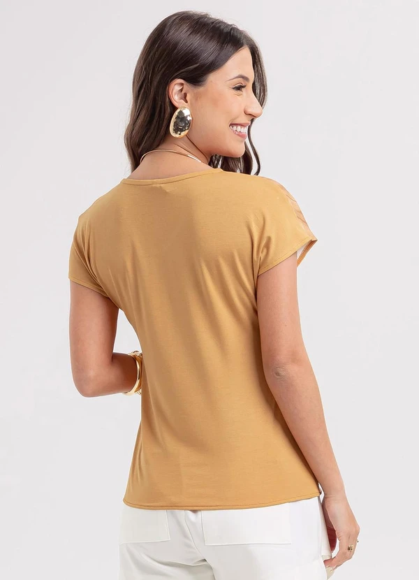 Habana - Blusa em Misturinha Marrom 2