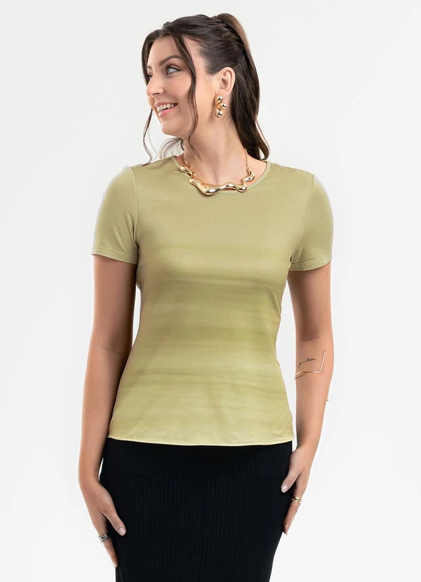 Habana - Blusa em Misturinha Marrom