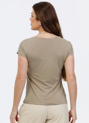 Habana - Blusa em Misturinha Marrom  - HABANA