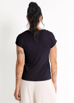 Habana - Blusa em Misturinha Preto - HABANA