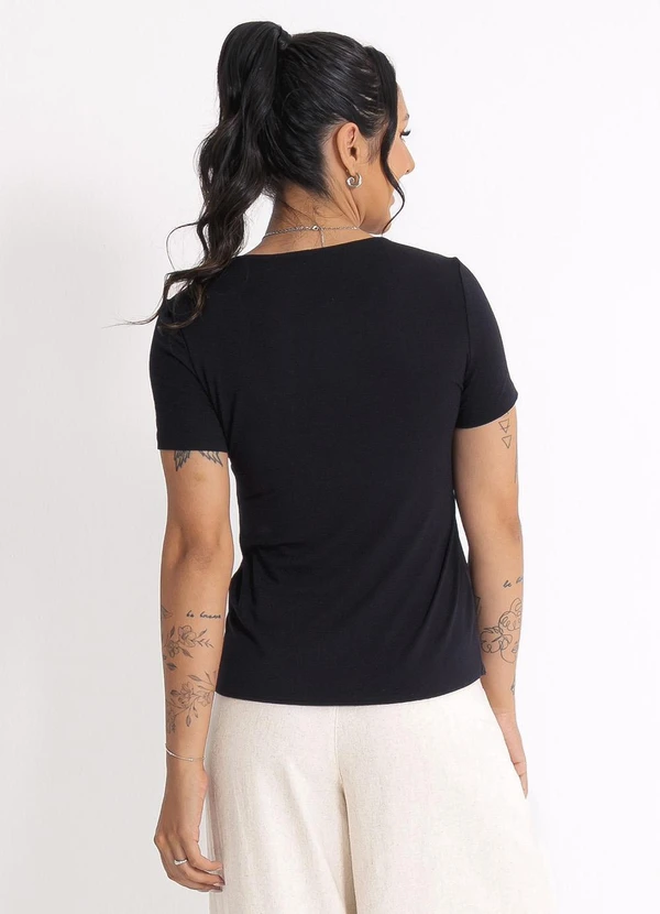 Habana - Blusa em Misturinha Preto 2