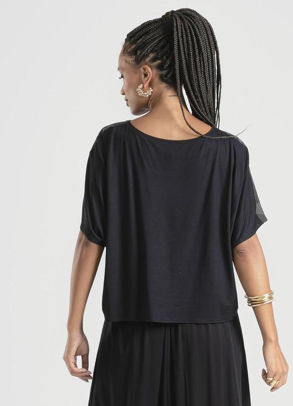 Cativa - Blusa em Misturinha Preto 2