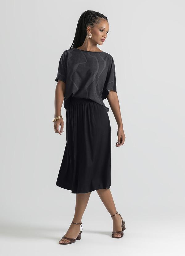 Cativa - Blusa em Misturinha Preto 3