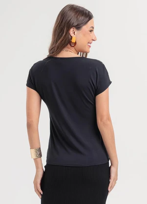 Habana - Blusa em Misturinha Preto - HABANA