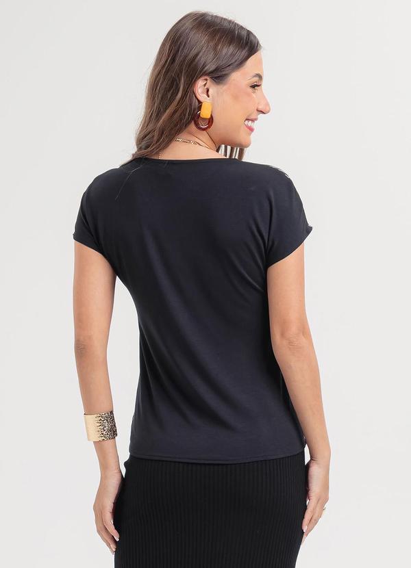 Habana - Blusa em Misturinha Preto 2
