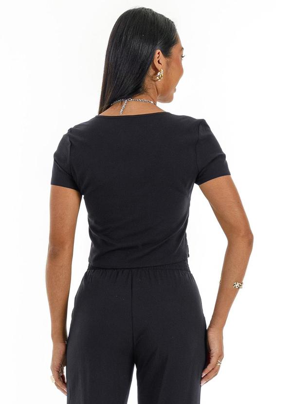 Habana - Blusa em Misturinha  Preto 2