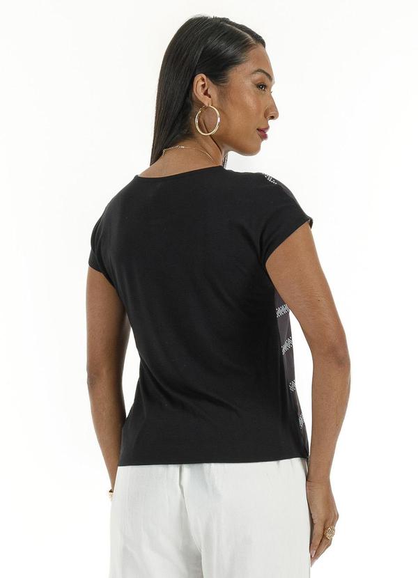 Habana - Blusa em Misturinha Preto 1