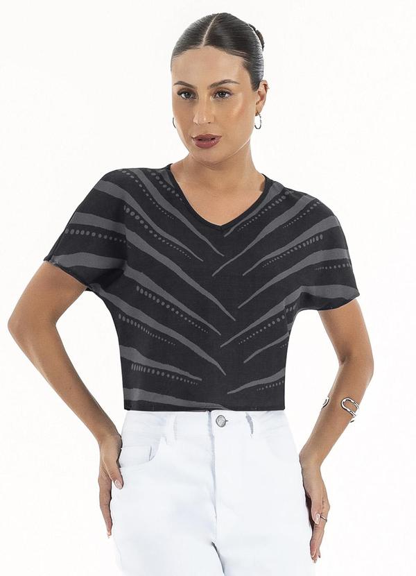 Habana - Blusa em Misturinha Preto