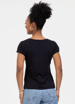 Habana - Blusa em Misturinha Preto - HABANA