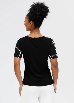 Habana - Blusa em Misturinha Preto - HABANA