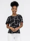 Habana - Blusa em Misturinha Preto - variação: Preto