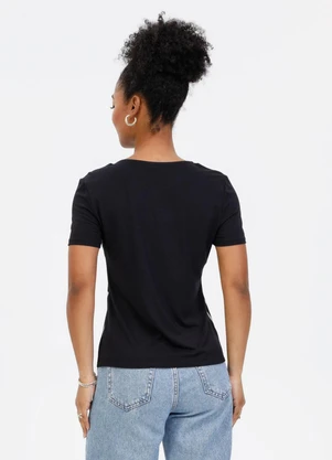 Habana - Blusa em Misturinha Preto - HABANA