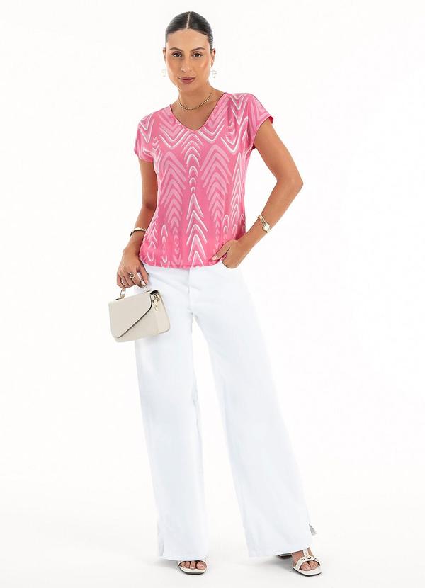 Habana - Blusa em Misturinha  Rosa  4