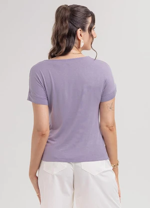 Habana - Blusa em Misturinha Roxo - HABANA