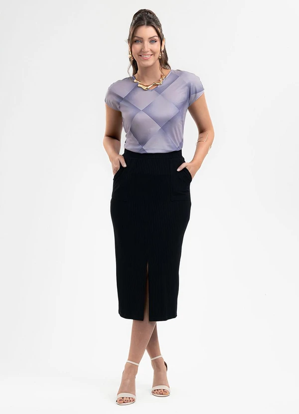 Habana - Blusa em Misturinha Roxo 3