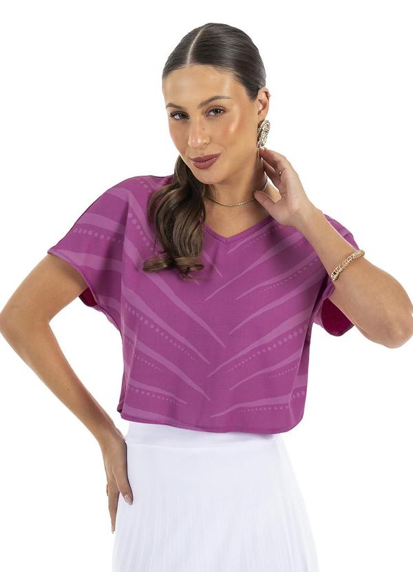 Habana - Blusa em Misturinha Roxo 1