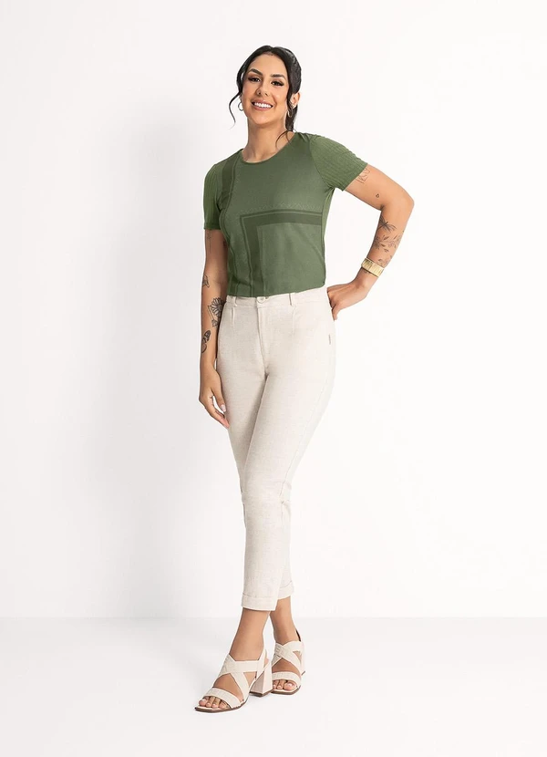 Habana - Blusa em Misturinha Verde 4