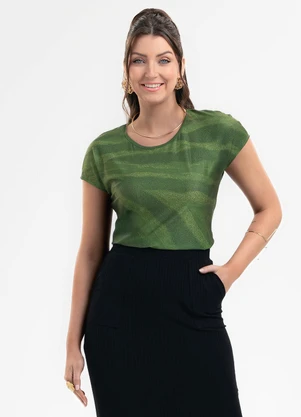 Habana - Blusa em Misturinha Verde - HABANA