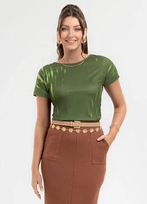 Habana - Blusa em Misturinha Verde - HABANA