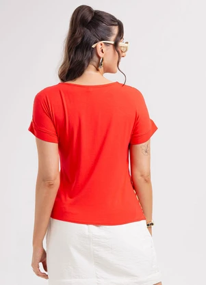 Habana - Blusa em Misturinha Vermelho - HABANA