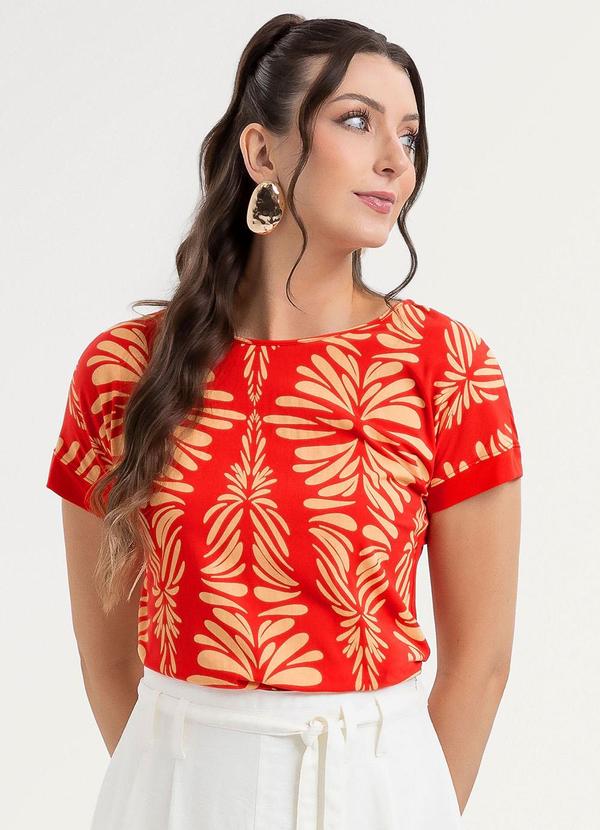 Habana - Blusa em Misturinha Vermelho 2