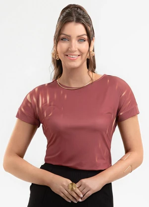 Habana - Blusa em Misturinha Vermelho - HABANA