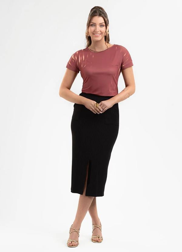 Habana - Blusa em Misturinha Vermelho 3