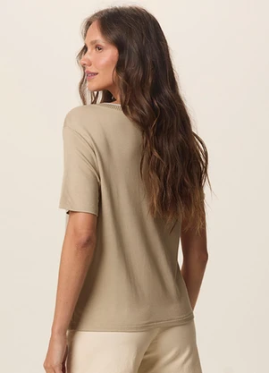 Malwee - Blusa em Moletinho Areia - MALWEE