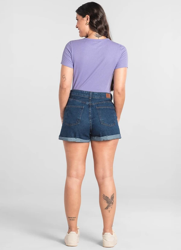 Just Basic - Blusa em Ribana Canelada Roxo 4