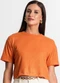 Rovitex - Blusa Feminina em Ribana Canelada Roxo - variação: Laranja