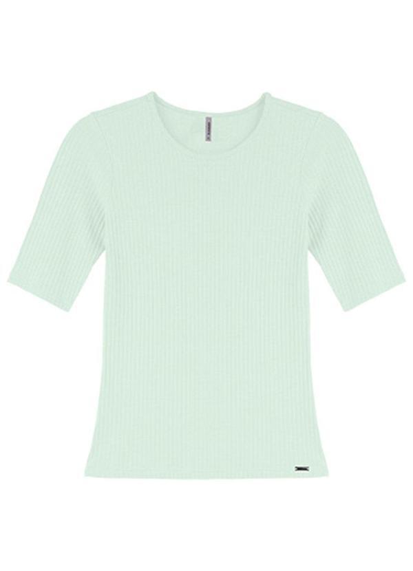 Rezzato - Blusa em Ribana com Manga Alongada Adulto Verde