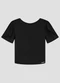 Cereja Rosa - Blusa em Tecido Plano Viscose com Elastano Azul - variação: Preto