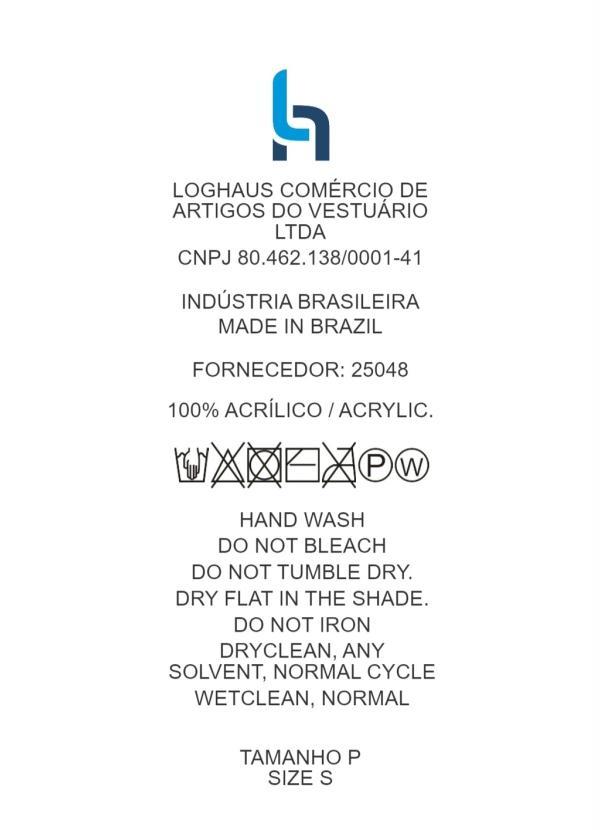 Outlet - Blusa em Tricô Xadrez Azul com Mangas Curtas 7