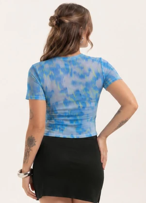 Cativa You - Blusa em Tule Azul - CATIVA YOU