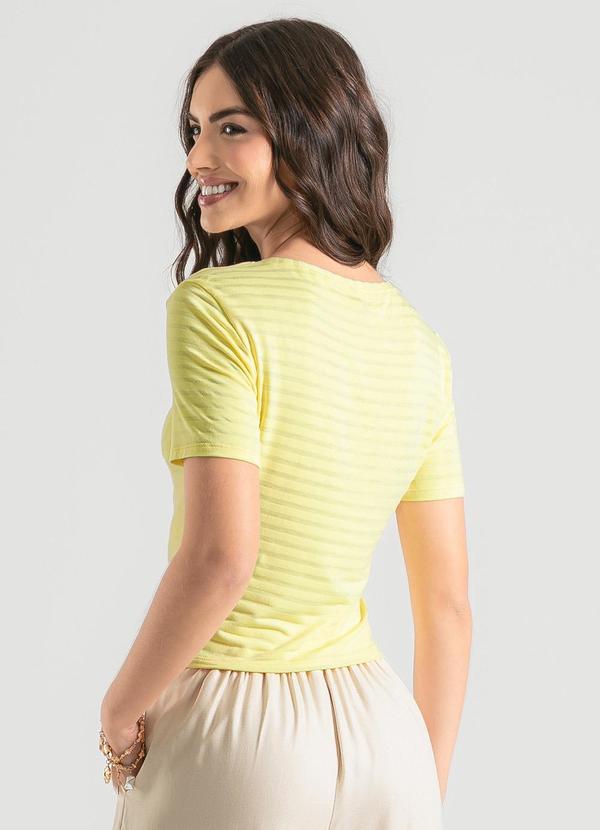 Cativa - Blusa em Viscose Amarelo Claro 2