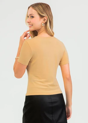 Cativa - Blusa em Viscose Amarelo - CATIVA