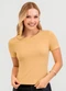 Cativa - Blusa em Viscose Marrom - variação: Amarelo