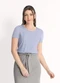 Habana - Blusa em Viscose Azul Claro - variação: Azul Claro