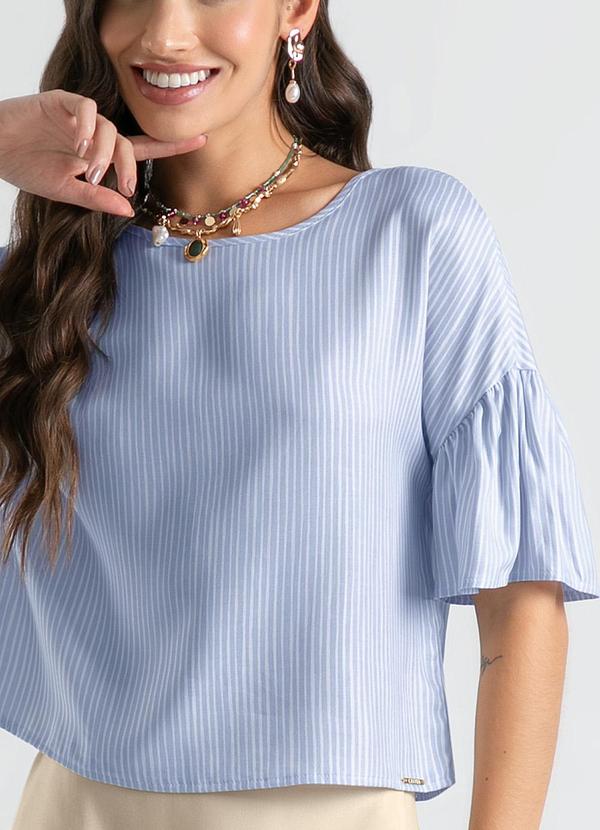 Cativa - Blusa em Viscose Azul Claro 3