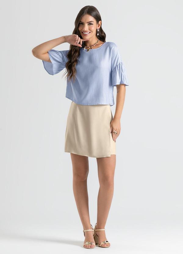 Cativa - Blusa em Viscose Azul Claro 4