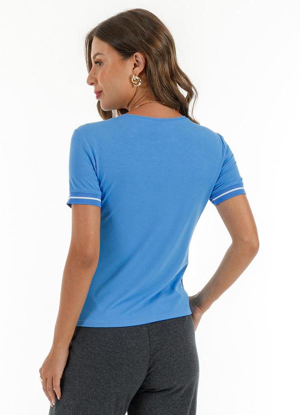 Habana - Blusa em Viscose Azul 2