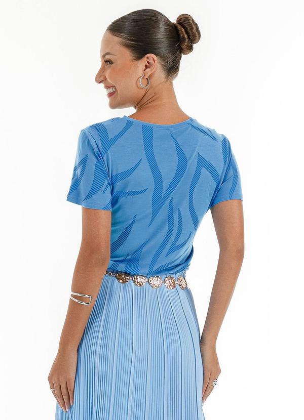 Habana - Blusa em Viscose Azul 2